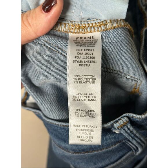 Frame Denim Le High Straight Jeans sz 27 - Picture 8 of 8